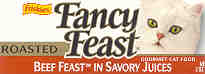 Fancy Feast Beef Feast in Savory Juices Label