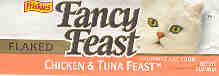 Fancy Feast Chicken and Tuna label
