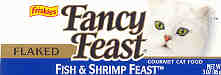 Fancy Feast Fish and Shrimp Label